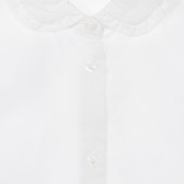 Βαμβακερό πουκάμισο με βολάν, λευκό Chicco 248626 2