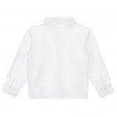 Βαμβακερό πουκάμισο με βολάν, λευκό Chicco 248627 4