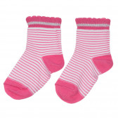Σετ τριών ζευγαριών βρεφικών κάλτσες, σε ροζ χρώμα Chicco 248643 3