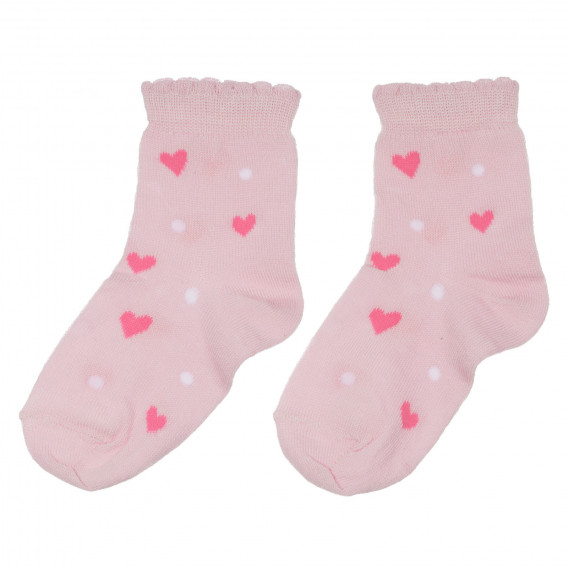 Σετ τριών ζευγαριών βρεφικών κάλτσες, σε ροζ χρώμα Chicco 248645 5