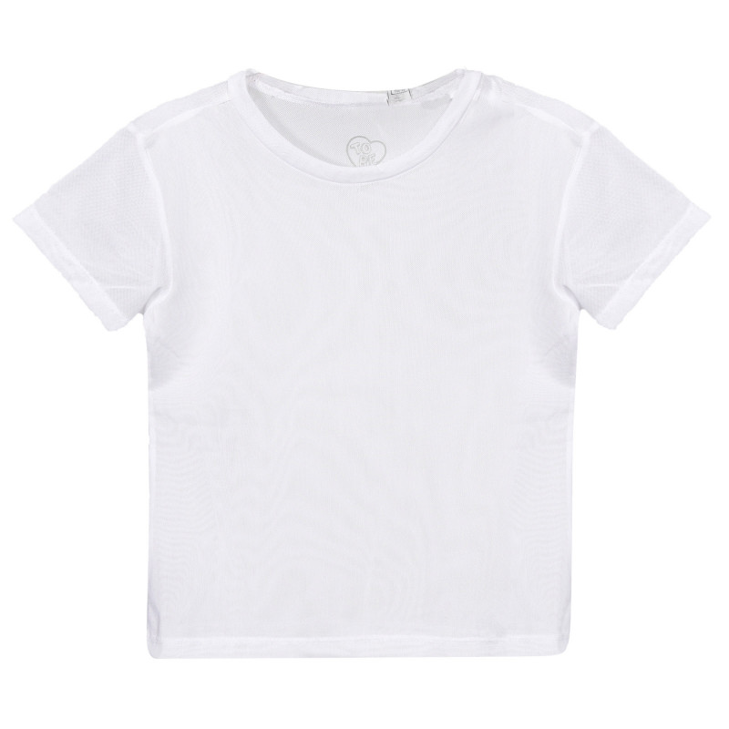 Διαφανές μπλουζάκι, λευκό  248647