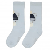 Σετ από δύο ζευγάρια βρεφικές κάλτσες, με μπλε χρώμα. Chicco 248654 4