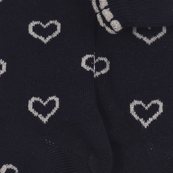 Κάλτσες με λαμπερές καρδιές για ένα μωρό, μπλε Chicco 248656 2