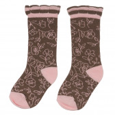 Σετ από δύο ζευγάρια κάλτσες σε ροζ και καφέ Chicco 248663 3