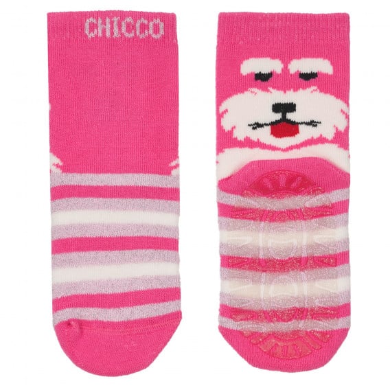 Κάλτσες με γραφικό σχέδιο, σε ροζ χρώμα Chicco 248702 