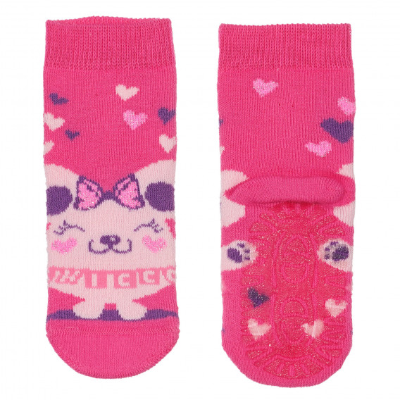 Κάλτσες με τύπωμα ποντικιού, ροζ Chicco 248704 