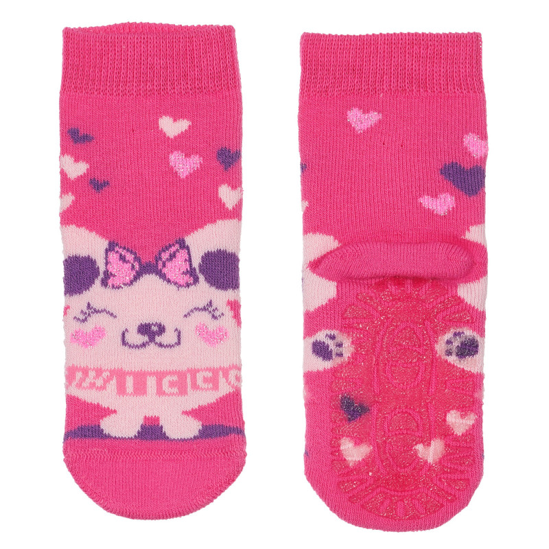 Κάλτσες με τύπωμα ποντικιού, ροζ  248704