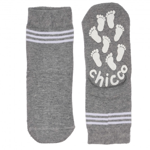 Κάλτσες με το εμπορικό σήμα για ένα μωρό, γκρι Chicco 248706 
