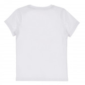 Μπλουζάκι από οργανικό βαμβάκι με τύπωμα φοινίκων, σε λευκό χρώμα Name it 248800 4