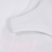 Μπλούζα από οργανικό βαμβάκι με τύπωμα φοινίκων σε λευκό Name it 248803 3