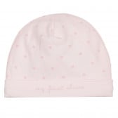 Βαμβακερό καπέλο μωβ με τύπωμα καρδιών, ροζ Chicco 248846 