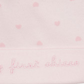 Βαμβακερό καπέλο μωβ με τύπωμα καρδιών, ροζ Chicco 248847 2