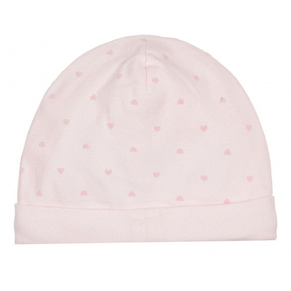 Βαμβακερό καπέλο μωβ με τύπωμα καρδιών, ροζ Chicco 248848 3