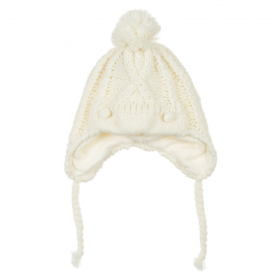 Καπέλο με πλεκτά εικονιστικά στοιχεία, για ένα μωρό, λευκό Chicco 248853 