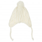 Καπέλο με πλεκτά εικονιστικά στοιχεία, για ένα μωρό, λευκό Chicco 248855 3