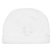 Καπέλο με απλικέ για μωρό, λευκό Chicco 248859 