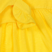 Φόρεμα με ιμάντες και βολάν για ένα μωρό, κίτρινο Benetton 248885 2