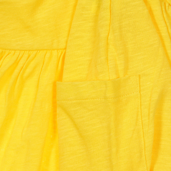 Φόρεμα με ιμάντες και βολάν για ένα μωρό, κίτρινο Benetton 248886 3