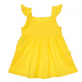 Φόρεμα με ιμάντες και βολάν για ένα μωρό, κίτρινο Benetton 248887 4