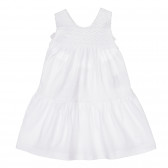 Φόρεμα με δαντέλα για ένα μωρό, λευκό Benetton 248892 