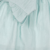 Βαμβακερό φόρεμα με βολάν για ένα μωρό, μέντα Benetton 248898 3