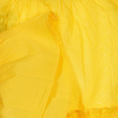Βαμβακερή μπλούζα με κέντημα για ένα μωρό, κίτρινο Benetton 248922 3