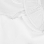 Βαμβακερό χιτώνα με βολάν για ένα μωρό, λευκό Benetton 248927 3