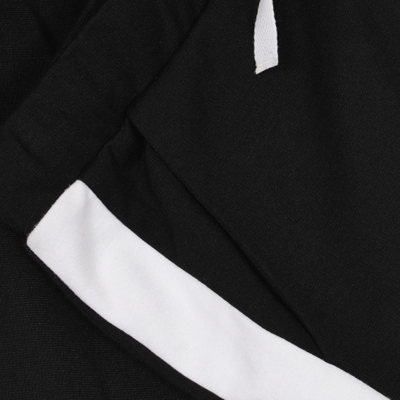 Παντελόνι με λευκές πινελιές, μαύρο Benetton 248970 4