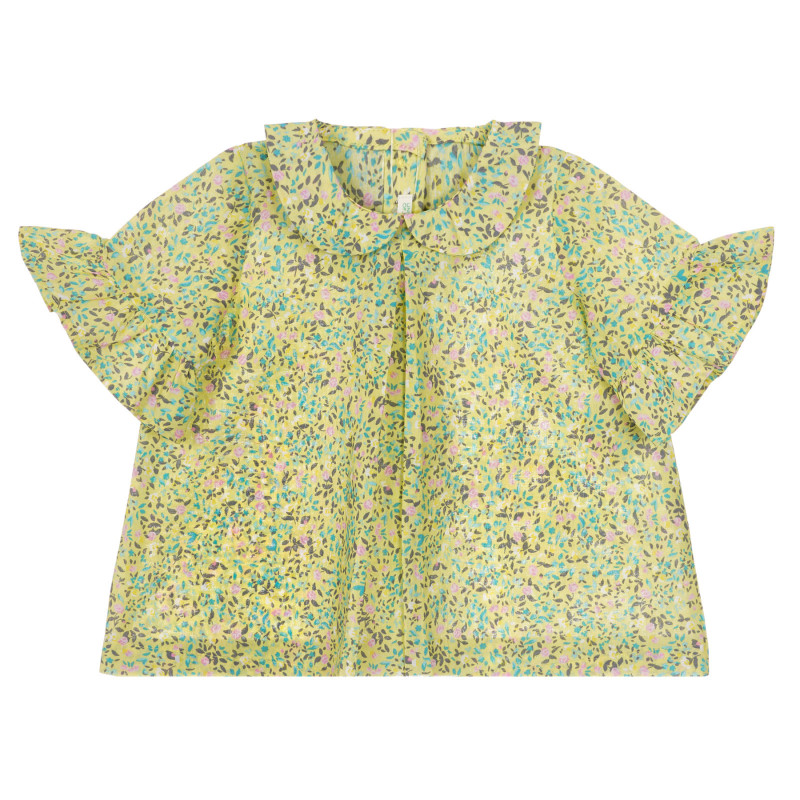 Βαμβακερή μπλούζα με floral τύπωμα για ένα μωρό  249048