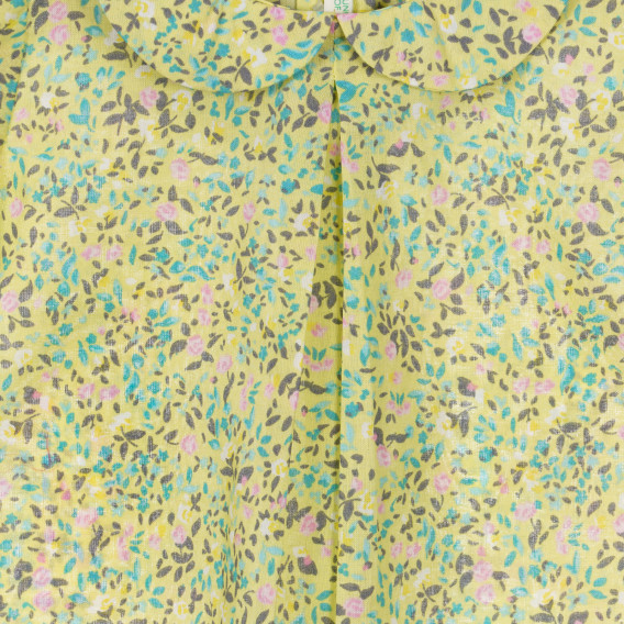 Βαμβακερή μπλούζα με floral τύπωμα για ένα μωρό Benetton 249051 4