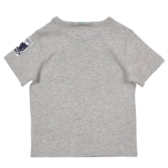 Βαμβακερό μπλουζάκι με εκτύπωση από την ταινία Baby Cars, γκρι Benetton 249235 4