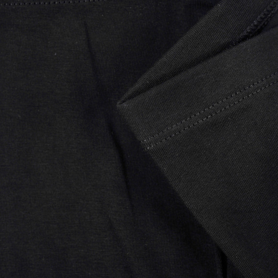 Βαμβακερό κολάν με το λογότυπο της μάρκας, μαύρο Benetton 249240 3