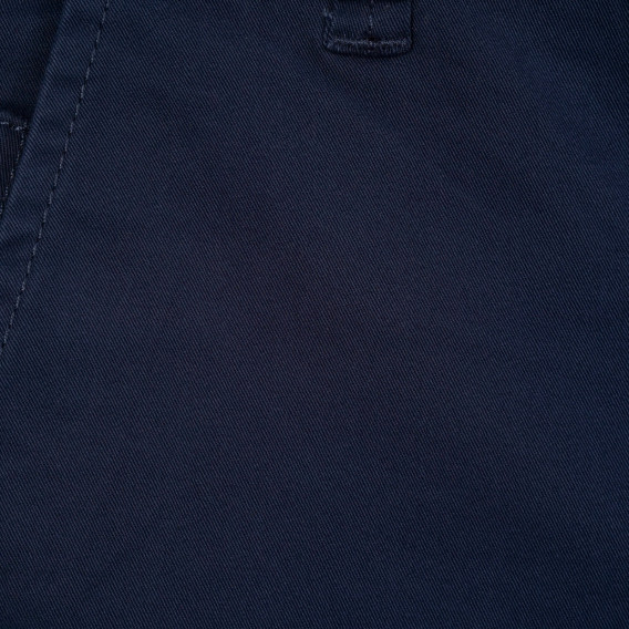Βαμβακερό παντελόνι με γκρι σκούρο μπλε χρώμα Benetton 249264 6
