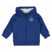 Μπλουζάκι με επένδυση με το λογότυπο της μάρκας για ένα μωρό, μπλε Benetton 249358 