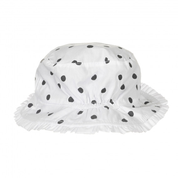 Βαμβακερό καπέλο με κουκκίδες, λευκό Chicco 249437 