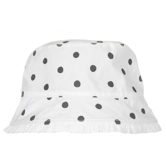 Βαμβακερό καπέλο με κουκκίδες, λευκό Chicco 249438 2