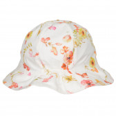 Βαμβακερό καπέλο μωρού με κρόσσια, λευκό Chicco 249454 3