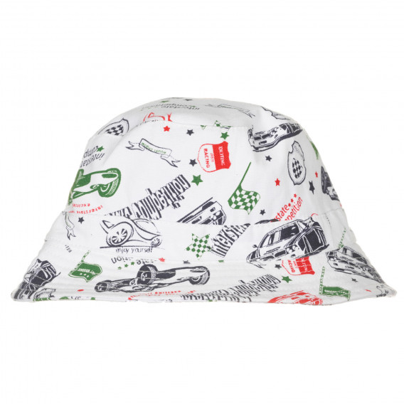 Βαμβακερό καπέλο με γραφική εκτύπωση, λευκό Chicco 249490 
