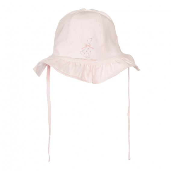 Βαμβακερό καπέλο με χείλος για μωρό, ροζ Chicco 249501 