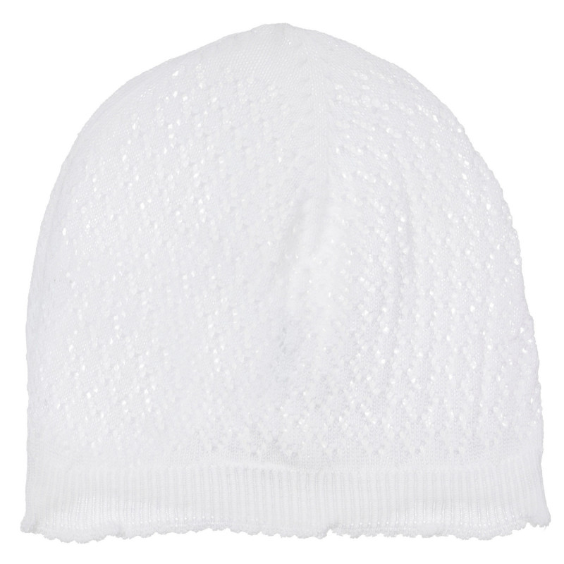 Πλεκτό καπέλο μωρού, σε λευκό χρώμα  249523