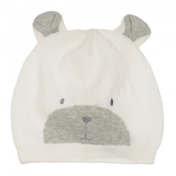 Βαμβακερό καπέλο &quot;Bear&quot; για ένα μωρό, λευκό Chicco 249535 