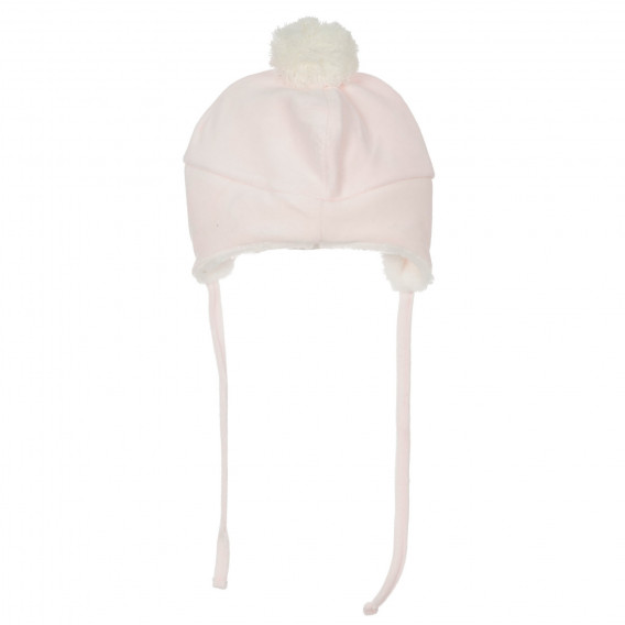 Καπέλο με φούντα και χνούδι για ένα μωρό, ροζ Chicco 249551 2