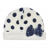 Καπέλο με εικονική εκτύπωση και κορδέλα για ένα μωρό, λευκό Chicco 249553 