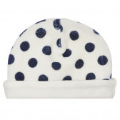 Καπέλο με εικονική εκτύπωση και κορδέλα για ένα μωρό, λευκό Chicco 249554 2