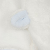 Καπέλο με αυτιά και αρκουδάκι απλικέ για ένα μωρό, λευκό Chicco 249564 3