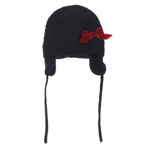 Καπέλο με κόκκινη κορδέλα για ένα μωρό, μαύρο Chicco 249568 