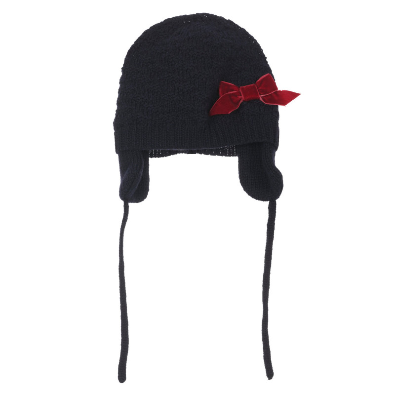 Καπέλο με κόκκινη κορδέλα για ένα μωρό, μαύρο  249568