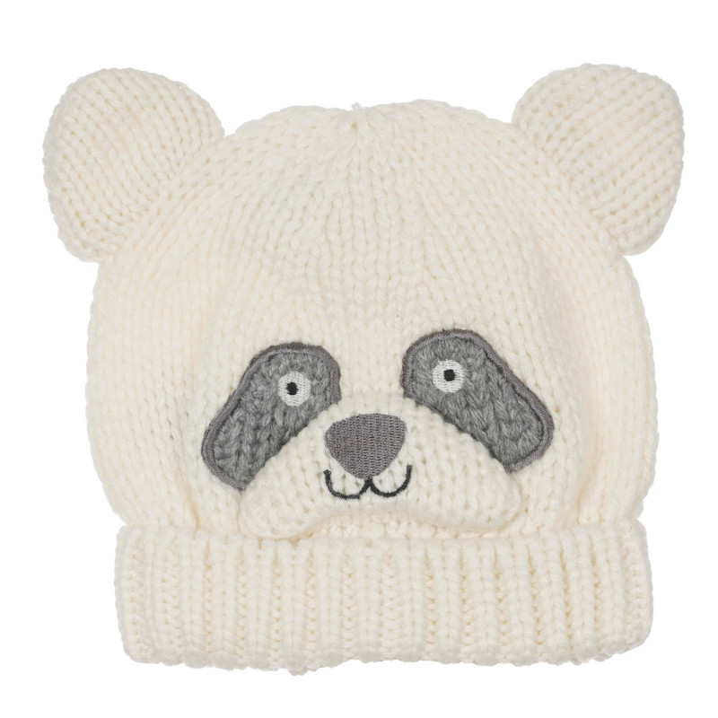 Καπέλο με αυτιά και εφαρμογή panda για ένα μωρό, μπεζ  249574
