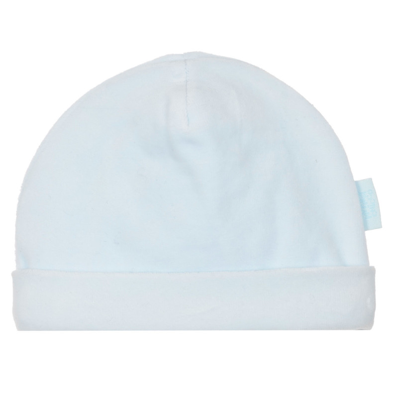 Βαμβακερό καπέλο μωβ, σε γαλάζιο χρώμα  249583