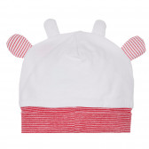 Βαμβακερό καπέλο μωρού με απλικέ αγελάδα, λευκό Chicco 249619 2